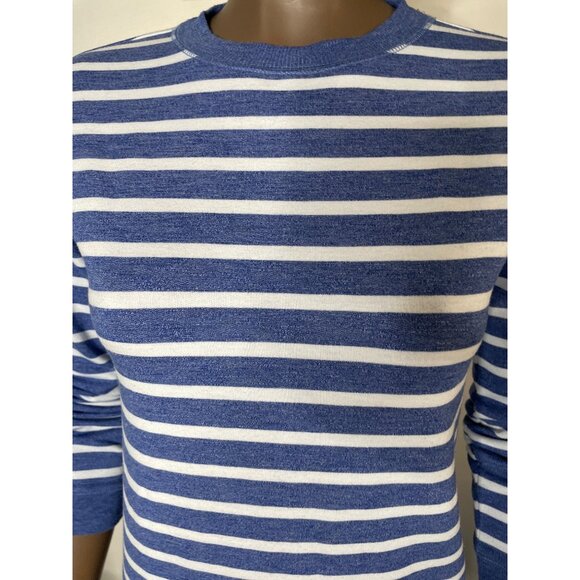 VINEYARD VINES Girl's Blue & White Striped Crewneck Mini Dress L - Picture 9 of 9